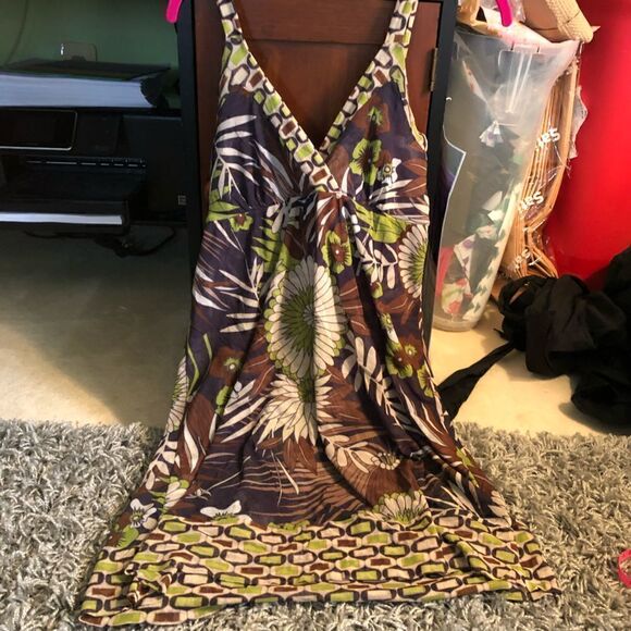 SWEET PEA Double Layer Nylon/Mesh Dress - Picture 6 of 7